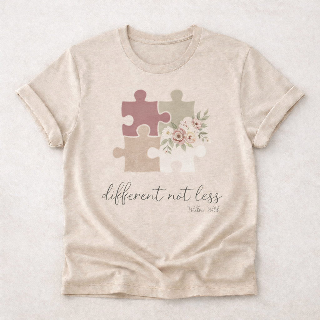 Different Not Less little girl tee