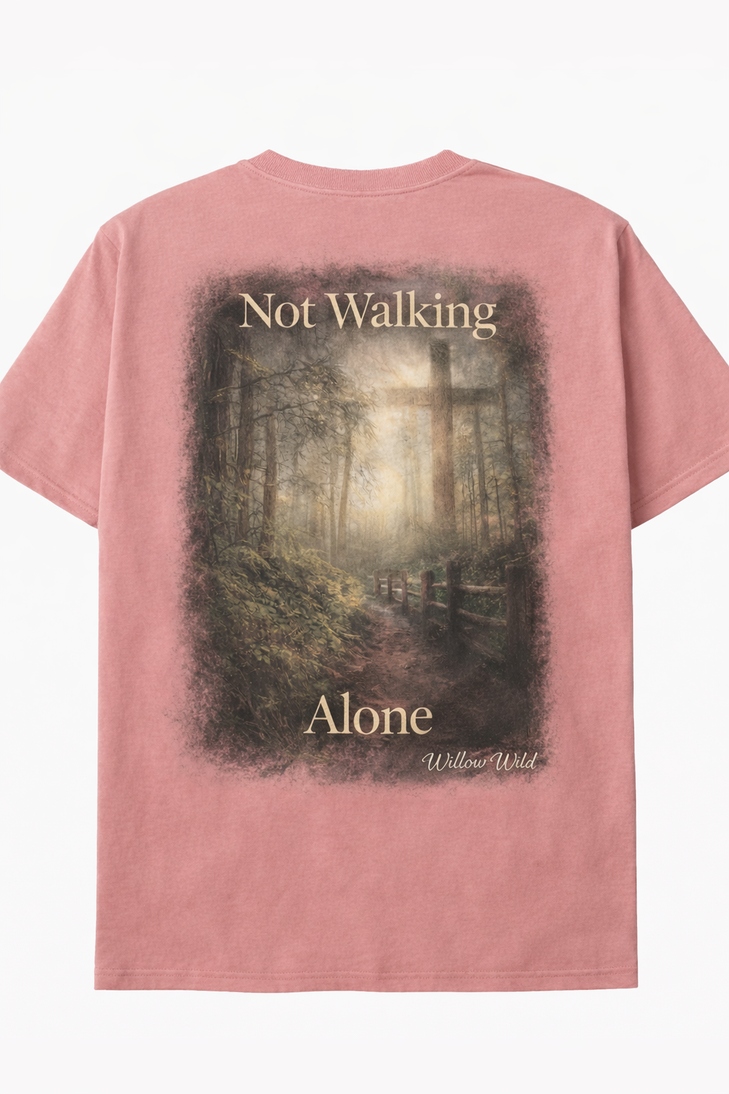 Not Walking Alone Tee- Faith Inspired Christian Shirt